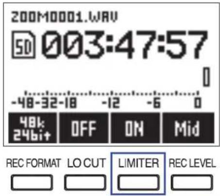 ZOOM F1 - Réglage du limiteur - 1