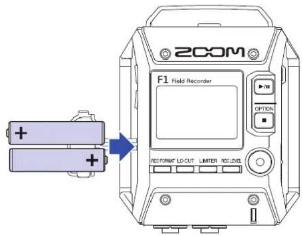 ZOOM F1 - Au moyen de piles - 2