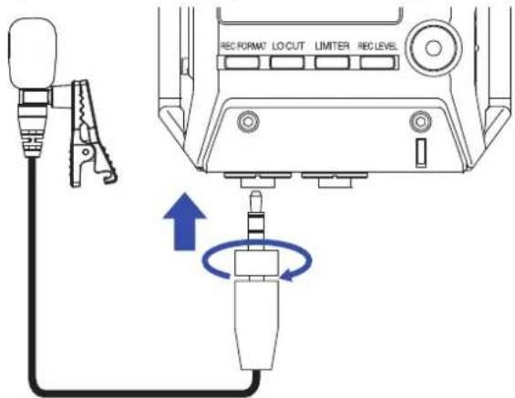 ZOOM F1 - Branchement de micros-cravates - 3
