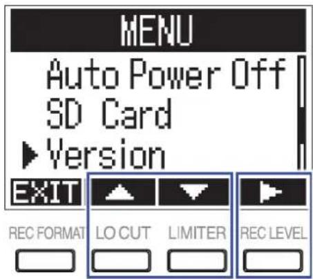 ZOOM F1 - Vérification des versions de firmware - 1