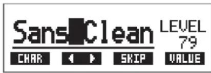 Sans Clean LEVEL 79 CHAR 4 5 SKIP VALUE