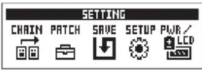 ZOOM B1 FOUR - Pressez SETTING - 1