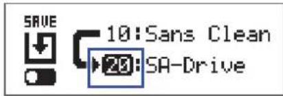 SAVE 10:Sans Clean 20:SA-Drive