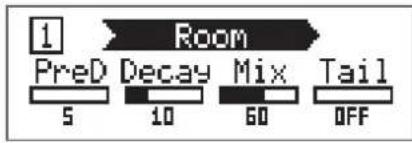 Room PreD Decay Mix Tail 5 10 60 OFF