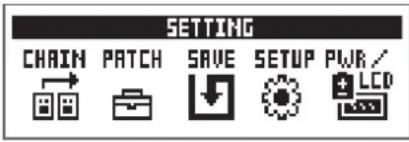ZOOM B1 FOUR - Pressez SETTING - 1