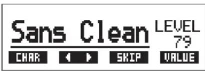 Sans Clean LEVEL 79 CHAR 4 5 SKIP VALUE