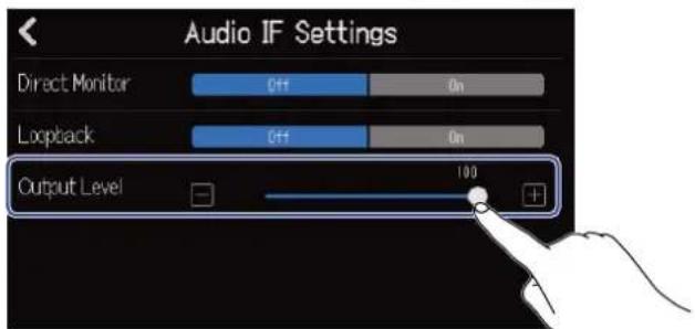 ZOOM R20 - Réglage de renvoi (mode Stereo Mix uniquement) - 4