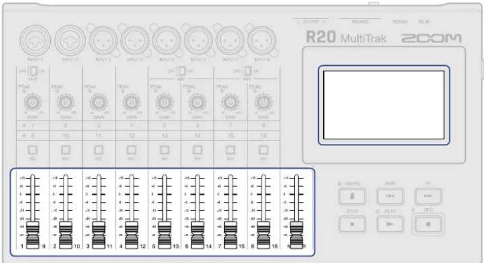 ZOOM R20 - Réglage des niveaux de volume - 1