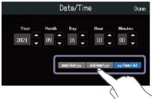 ZOOM R20 - Réglage de la date et de l'heure (première mise sous tension) - 2