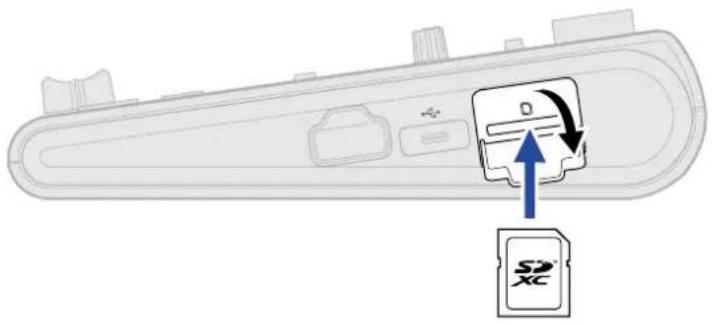 ZOOM R20 - Insertion de cartes SD - 1