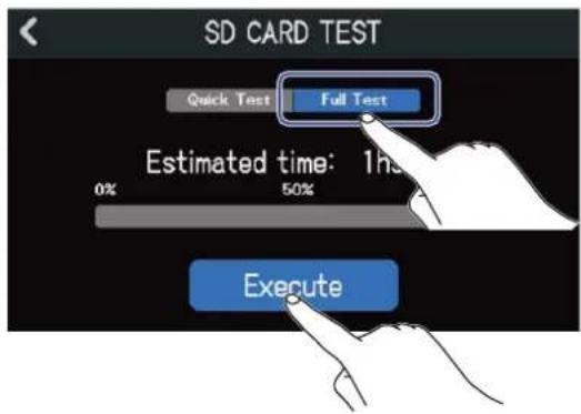 ZOOM R20 - Test des performances d'une carte SD - 5