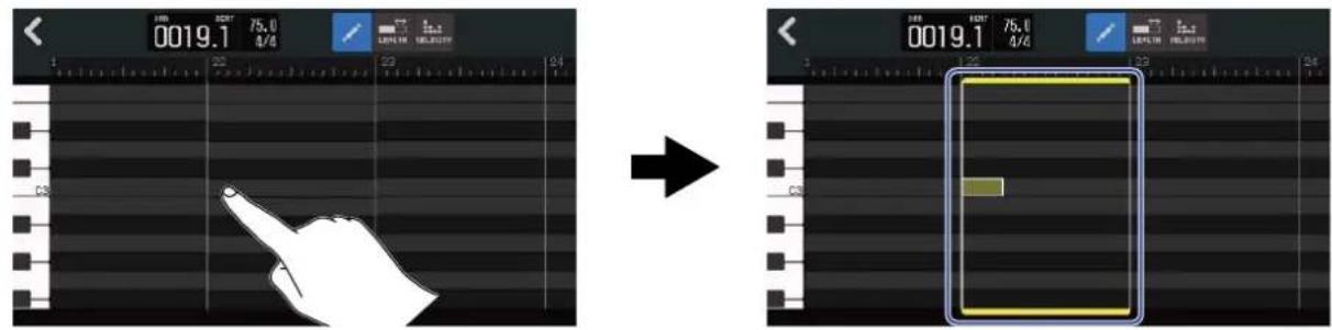 ZOOM R20 - Ajout/suppression de notes - 2
