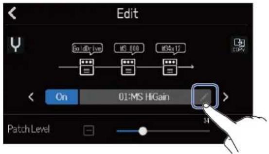 ZOOM R20 - Changement des noms de mémoires de patch - 1