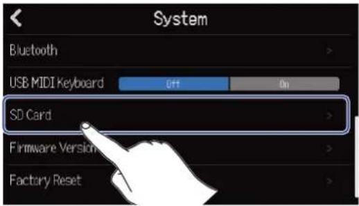 ZOOM R20 - Test des performances d'une carte SD - 2