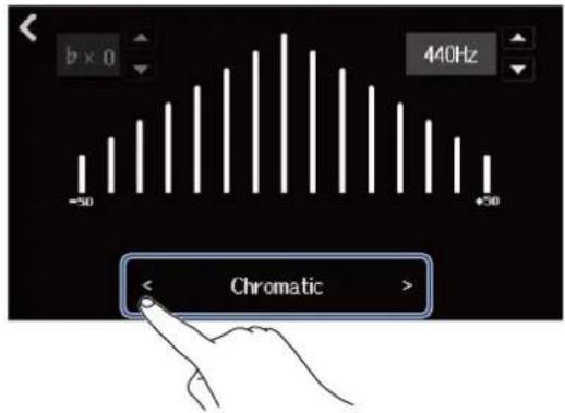 ZOOM R20 - Sélection du type d'accordeur - 1