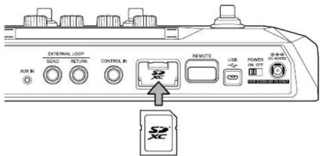 ZOOM B6 - Insertion de cartes SD - 1