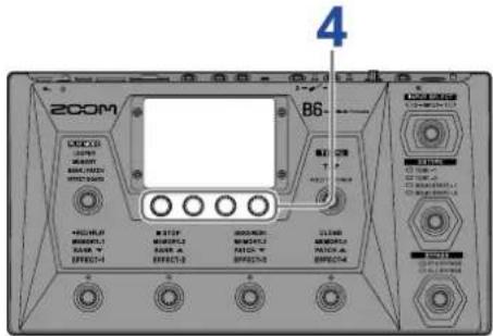ZOOM B6 - Réglage des effets - 1