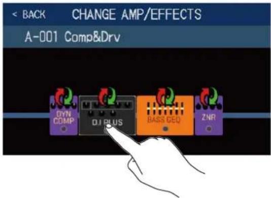 ZOOM B6 - Remplacement d'effets - 1