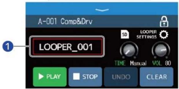 ZOOM B6 - Créez une boucle. - 1