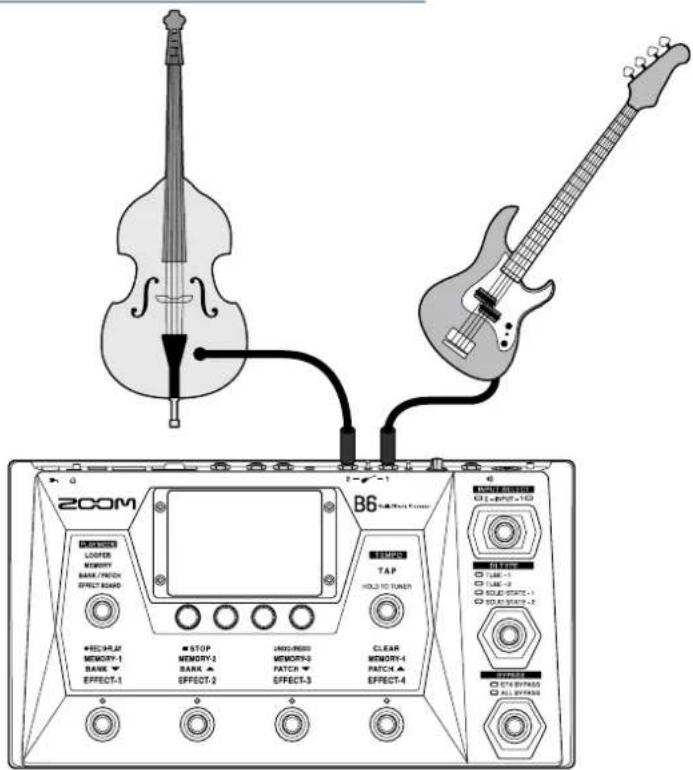 ZOOM B6 - Fonction INPUT SELECT (sélection d'entrée) - 1