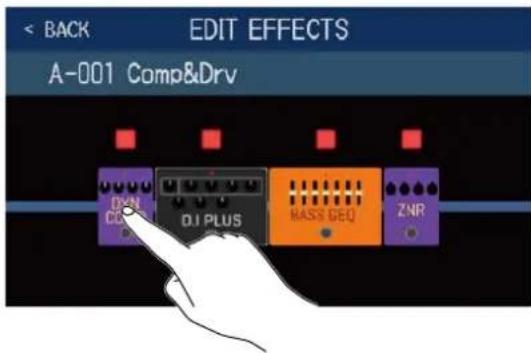 ZOOM B6 - Réglage des effets - 2