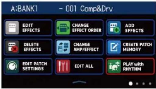 ZOOM B6 - Écran Menu - 1