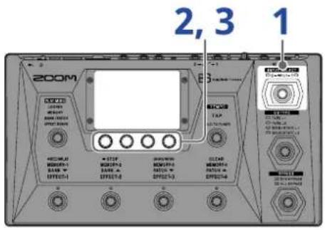 ZOOM B6 - Réglage de l'égaliseur et du volume de sortie - 1