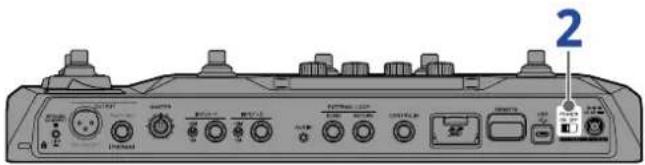 ZOOM B6 - Mise sous tension - 1