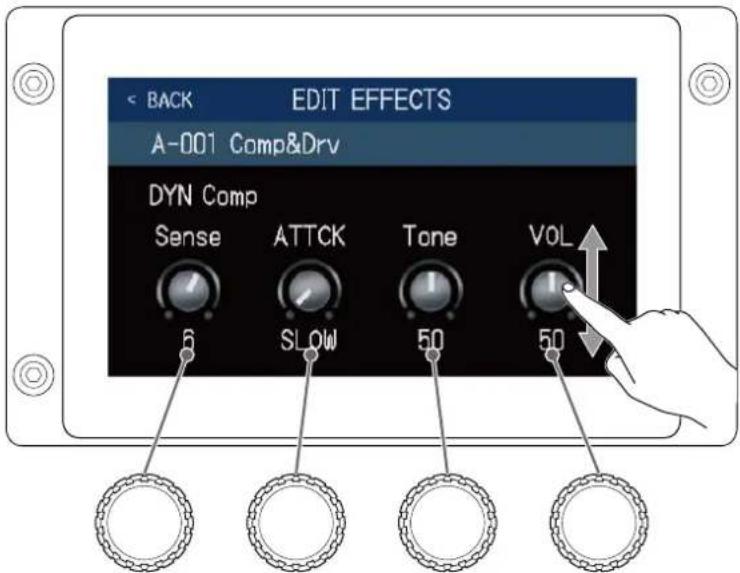 ZOOM B6 - Réglage des effets - 3