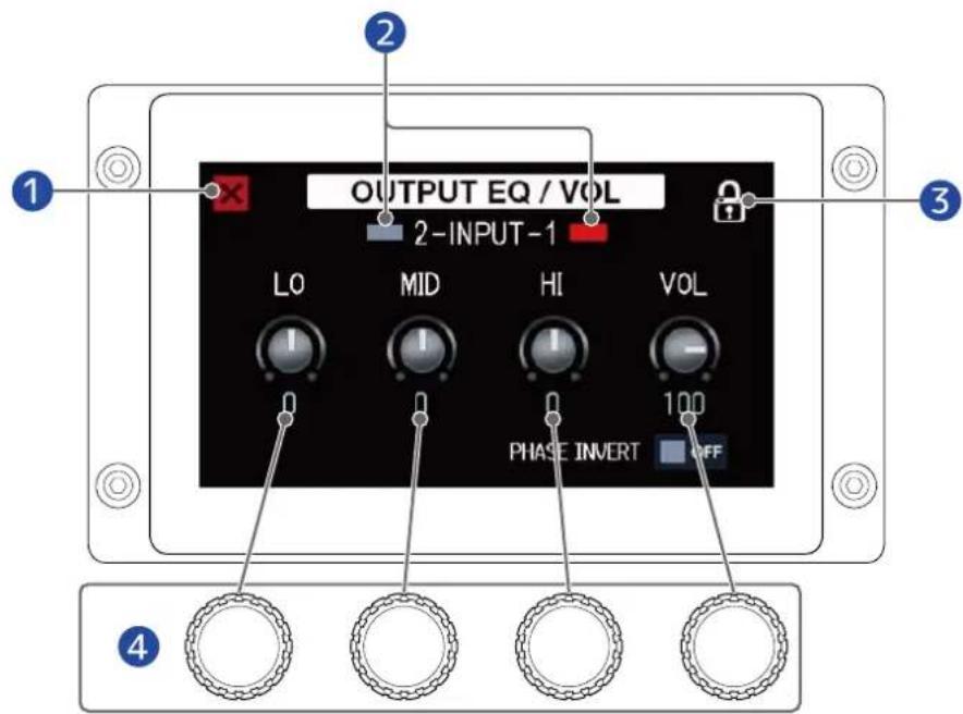 ZOOM B6 - Réglage de l'égaliseur et du volume de sortie - 2