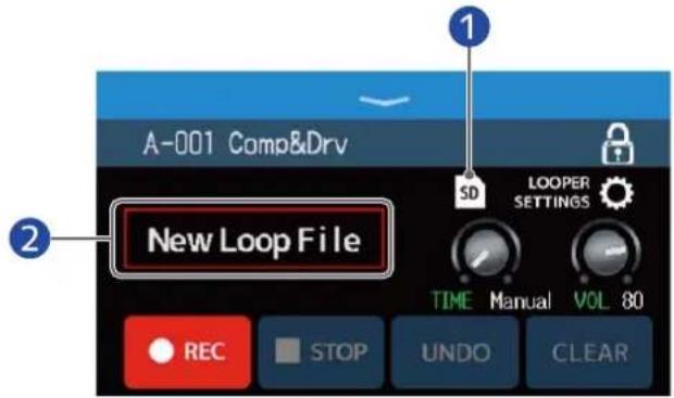 ZOOM B6 - Créer des boucles et les sauvegarder sur cartes SD - 3