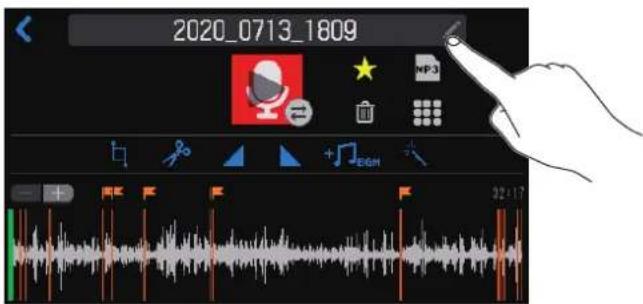 ZOOM PodTrak P8 - Changement des noms de fichier - 1