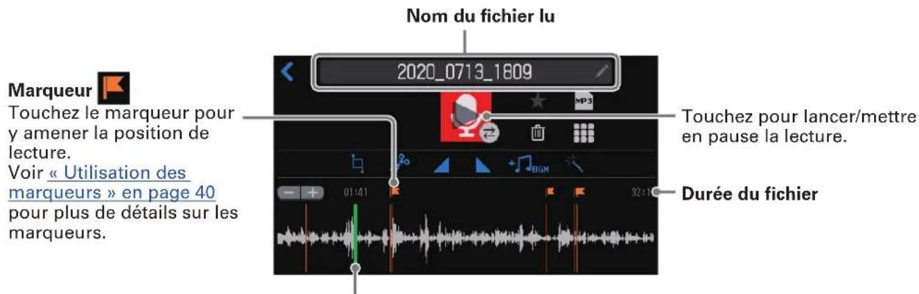 ZOOM PodTrak P8 - Lecture d'enregistrements en écran d'accueil - 2