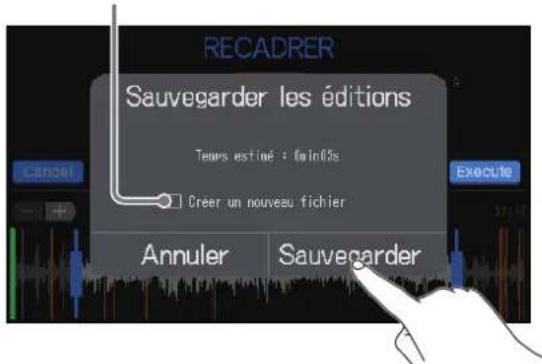ZOOM PodTrak P8 - Touchez Sauvegarder. - 1