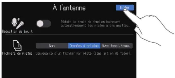 ZOOM PodTrak P8 - Réglage de réduction de bruit et du type des fichiers d'enregistrement (première mise sous tension) - 3