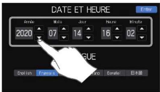 ZOOM PodTrak P8 - Réglage de la date/heure et de la langue (première mise sous tension) - 2