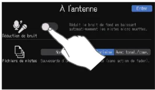 ZOOM PodTrak P8 - Réglage de réduction de bruit et du type des fichiers d'enregistrement (première mise sous tension) - 1