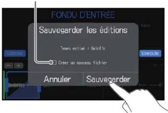 ZOOM PodTrak P8 - Touchez Sauvegarder. - 1