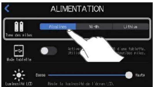 ZOOM PodTrak P8 - Changement de la langue d'affichage dans l'écran tactile - 2
