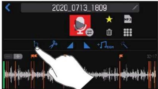 ZOOM PodTrak P8 - Coupure des parties inutiles (rognage) - 1