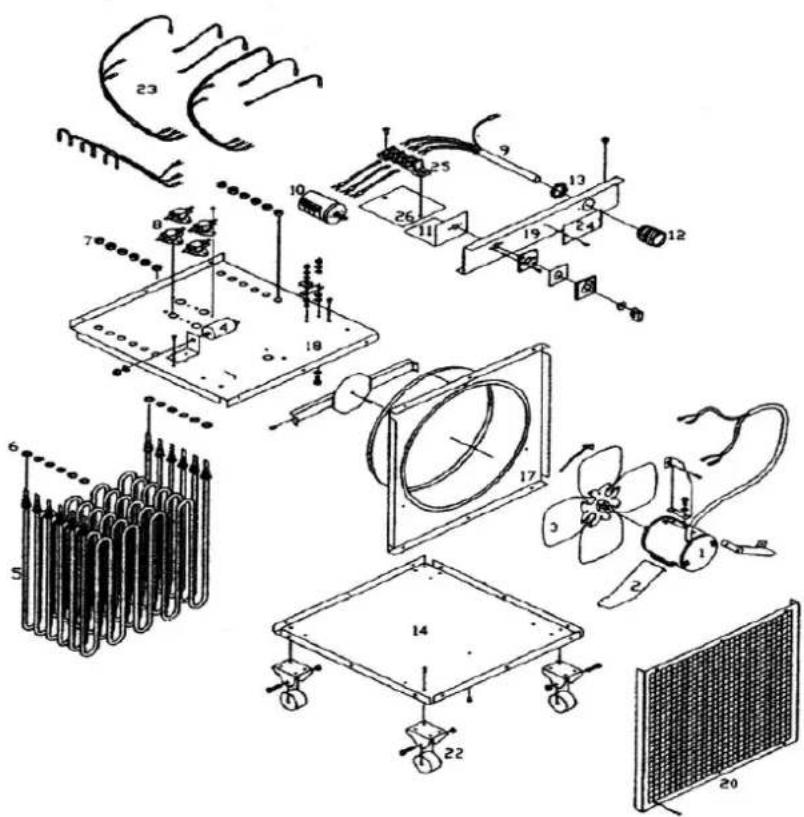 TROTEC TDE 95 - Vue d'ensemble des pieces de rechange TDE 65 Info - 5