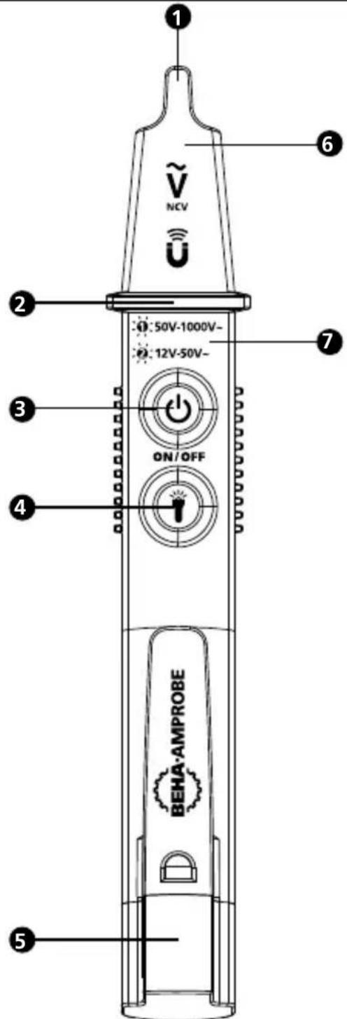 Beha-Amprobe NCV1030EUR - Sonda bezstykowej wykrywania napięcia - 1