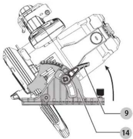 Craftsman CMES510 - Ajuste del Ángulo de Bisel (Fig. A, G) - 1