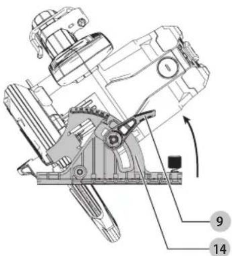 Craftsman CMES510 - Réglage de l'angle de biseau (Fig. A, G) - 1