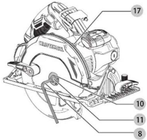 Craftsman CMES510 - Extracción de la Cuchilla (Fig. H, I) - 1