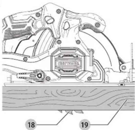 Craftsman CMCS500 - Réglage de la profondeur de coupe (Fig. H-J) - 3