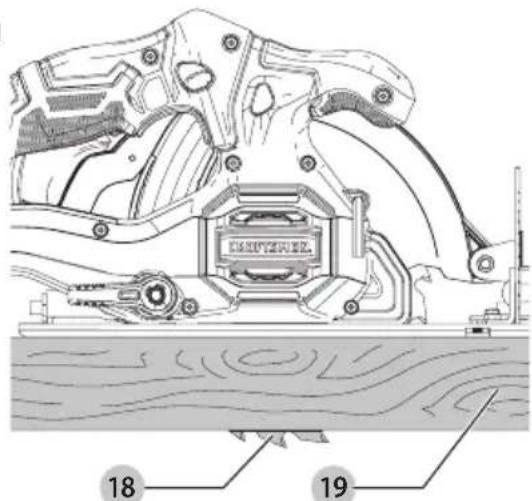 Craftsman CMCS500 - Ajuste de la Profundidad de Corte (Fig. H-J) - 3