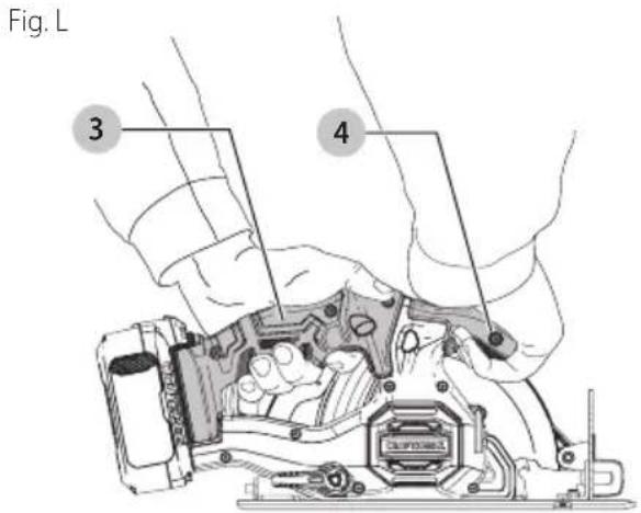 Craftsman CMCS500 - Proper Hand Position (Fig. L) - 1