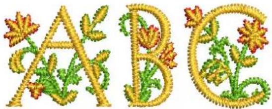 BERNINA Embroidery Software 9 Creator - Polices fantaisie - 1