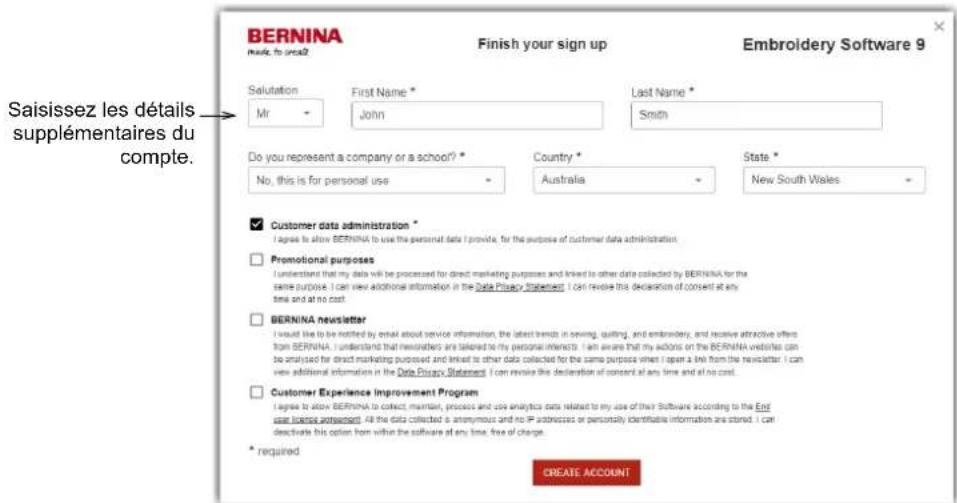 BERNINA Embroidery Software 9 Creator - Pour enregistrer votre compte ... - 4